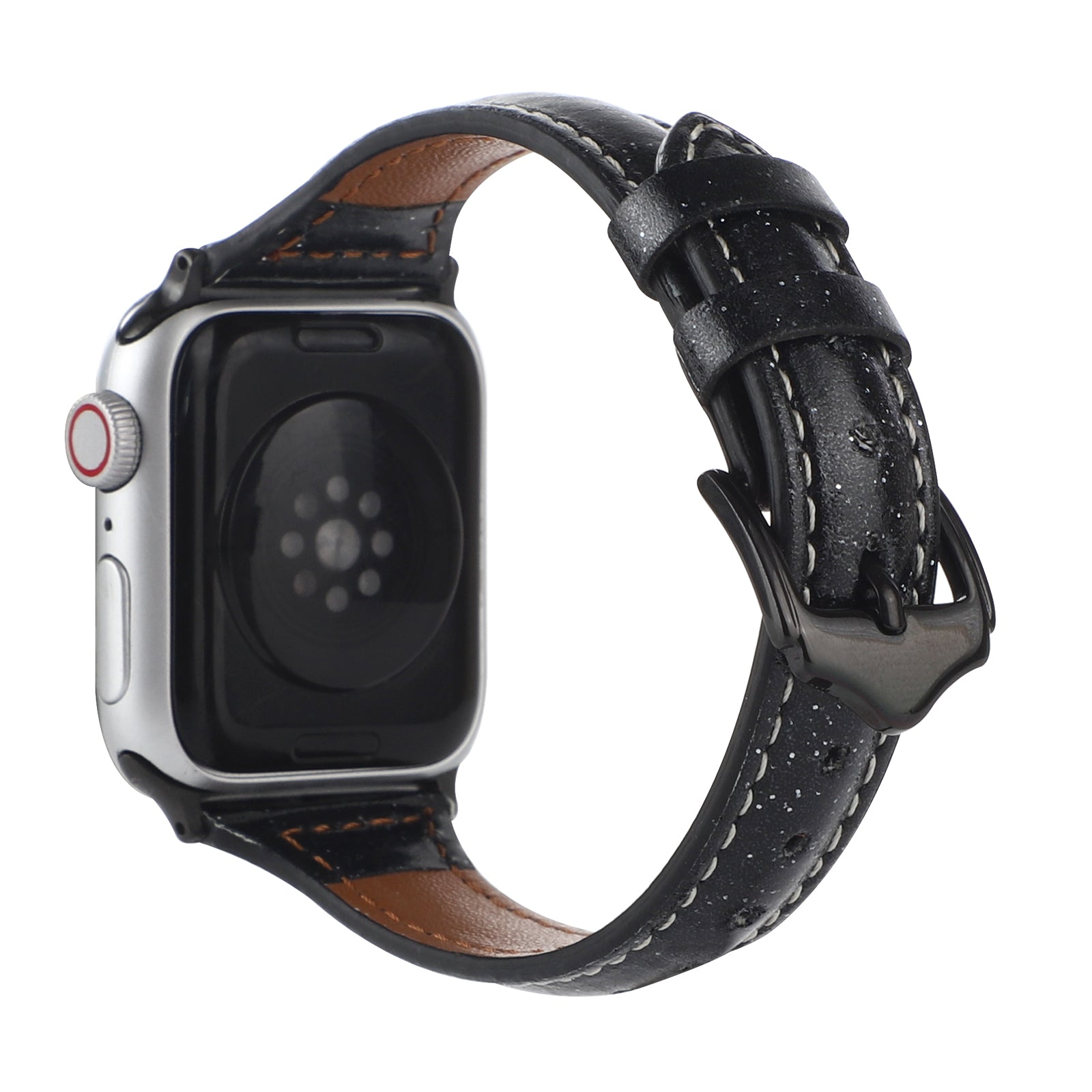Glitter Powder Decor PU Leather Watch Strap for Apple Watch Series 9 8 7 41mm SE (2023) SE(2022) SE 6 5 4 40mm 3 2 1 38mm Glitter Powder Decor PU Leather Watch Strap for Apple Watch Series 9 8 7 41mm SE (2023) SE(2022) SE 6 5 4 40mm 3 2 1 38mm